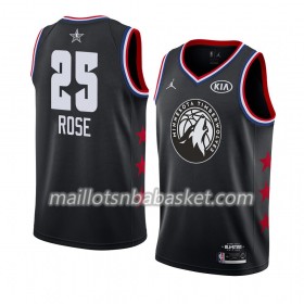 Maillot Homme Minnesota Timberwolves Derrick Rose 25 2019 All-Star Jordan Brand Noir Swingman